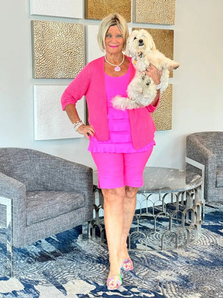 LULU-B HOT PINK 10"SHORTS LULU-B