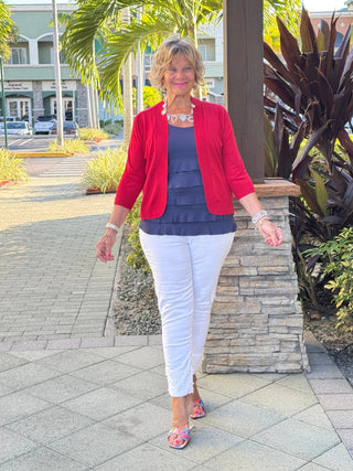 PEYTON RED SHRUG LULU-B