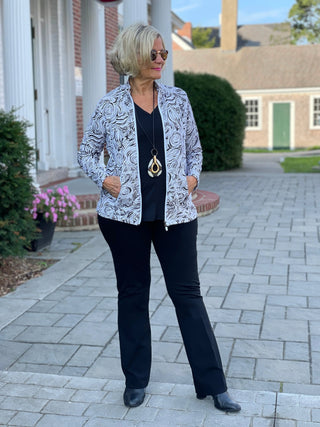 ELEGANT EXPRESSSIONS FULL ZIPPER JACKET LULU-B