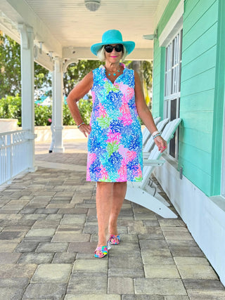 SALINA REEF RUFFLE DRESS LULU-B