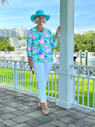 SEASHELL BEACH V NECK LULU-B