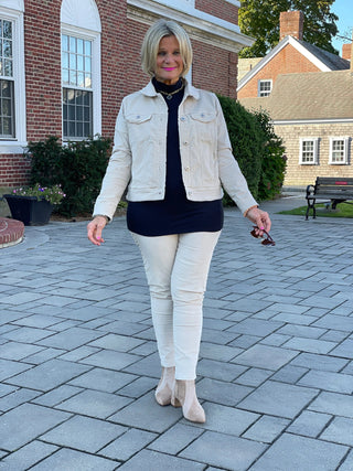 LULU-B STONE VELOUR JACKET LULU-B