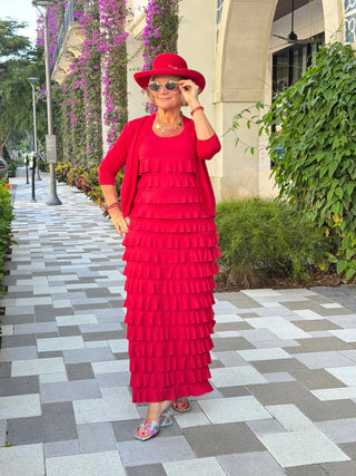 LULU-B CRIMSON RED CHA CHA MAXI LULU-B
