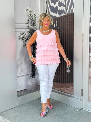 CLEAR PINK CHA CHA TANK LULU-B
