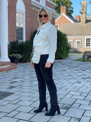 LULU-B CREAM VELOUR JACKET LULU-B