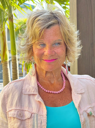 KEY WEST FROSTED PINK LINEN JACKET - Cathys Place