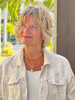 KEY WEST STONE LINEN JACKET - Cathys Place