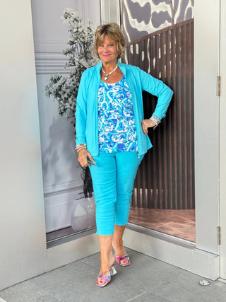 EMBELLISHED LATTICE CAPRI AQUA - Cathys Place