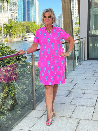 LULU B SEAHORSE BAY SHORT SLEEVE DRESS LULU-B