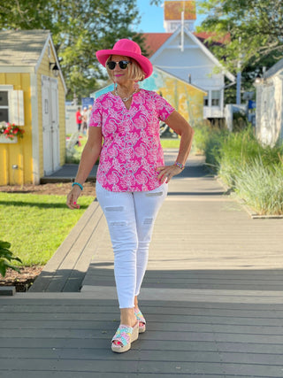 PINK LANE SHORT SLEEVE LULU-B