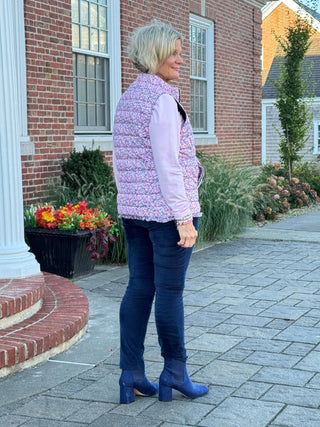 LULU-B AUBRY PINK SHORT PUFFER VEST LULU-B