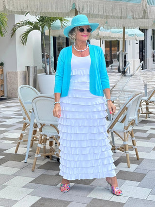 LULU-B WHITE CHA CHA MAXI DRESS LULU-B