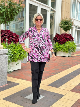 LULU-B SIZZLE PINK TUNIC LULU-B