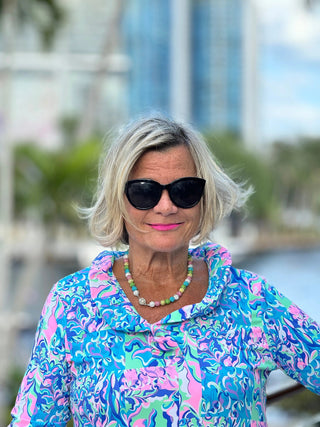 SPLASH OF PINK  RUFFLE SLEEVE TOP LULU-B