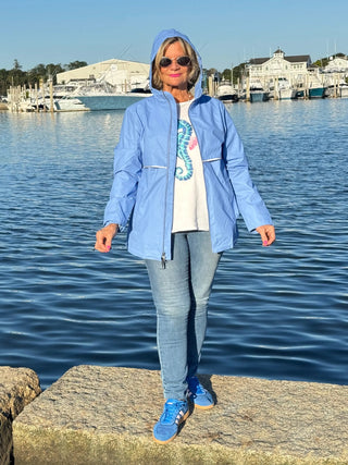 Englander® Rain Jacket Perriwinkle Cathys Place