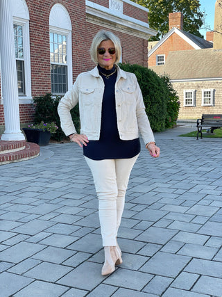 LULU-B STONE VELOUR JACKET LULU-B