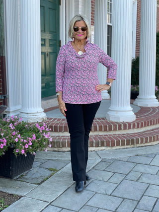 AUBREY RUFFLE TOP LULU-B