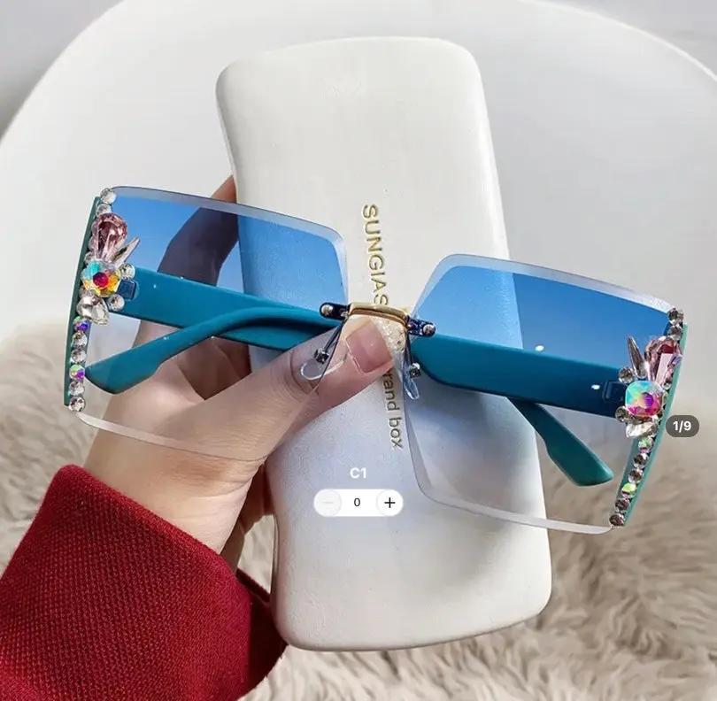 SEA BLUE GEMSTONE GLASSES Cathys Place