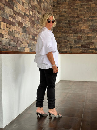 LULU-B SOUTH BEACH BLACK ANKLE PANT LULU-B