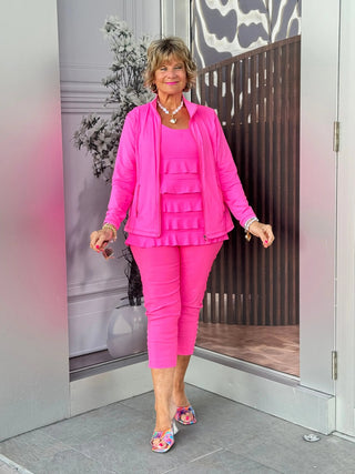 LULU-B HOT PINK ZIPPER JACKET LULU-B