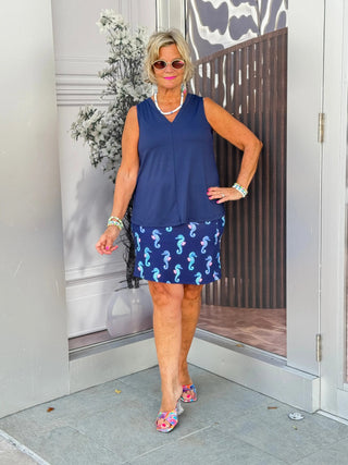 LULU B MIDNIGHT REEF SKORT LULU-B