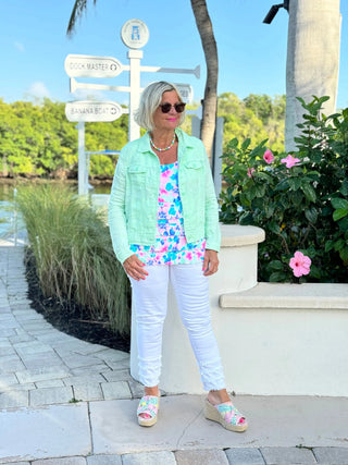 PINK PETALS CHA CHA TANK LULU-B