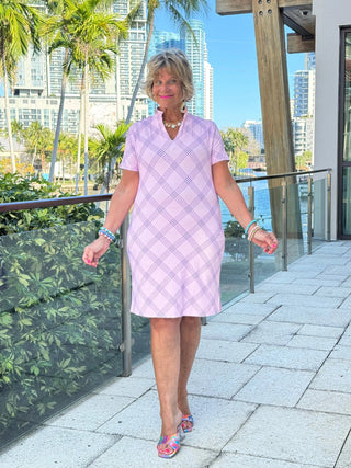 LULU B PINK CHIC SHORT SLEEVE DRESS LULU-B
