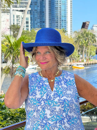 LULU B CORAL BREEZE SLEEVELESS V NECK TOP LULU-B