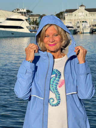 Englander® Rain Jacket Perriwinkle Cathys Place