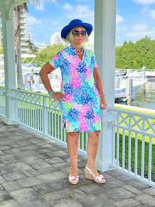 SALINA REEF SHORT SLEEVE DRESS LULU-B