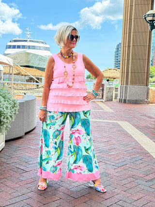 TROPICAL TULIP PALAZZO CATHYS RESORTWEAR