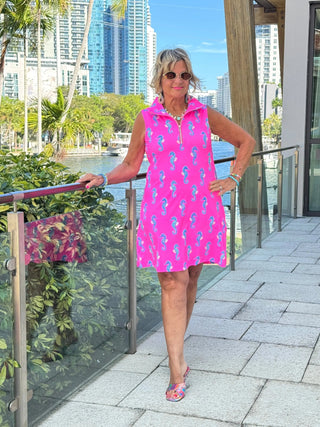 LULU B SEAHORSE BAY ZIPPER SWING DRESS LULU-B