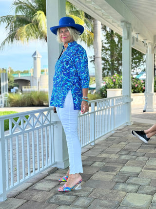 FANTASIA BLUE TUNIC LULU-B