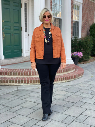 LULU-B COPPER LINEN JACKET LULU-B