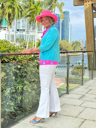 LULU B SEAHORSE BAY SLEEVELESS RUFFLE TOP LULU-B