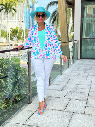 PINK PETALS FULL ZIPPER LULU-B