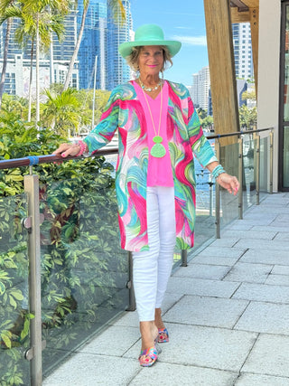Ethyl Classic Long Length Cardi - KAMAS ETHYL JEANS