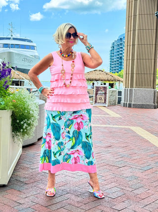 TROPICAL TULIP SKIRT CATHYS RESORTWEAR