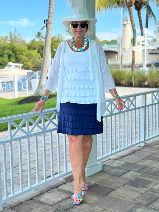 NAVY CHA CHA SKORT LULU-B