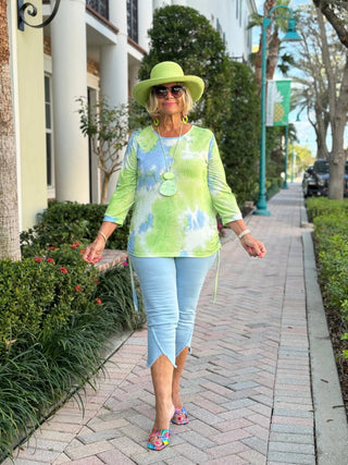 Ethyl V Neck Structured Tee - Nova Cathys Place