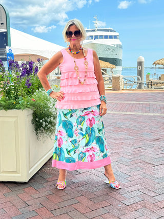 TROPICAL TULIP SKIRT CATHYS RESORTWEAR