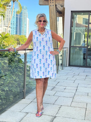 LULU B SHORELINE CHARM RUFFLE DRESS LULU-B