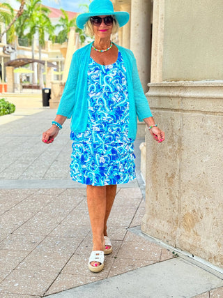 BLUE DREAMING HEARTS CHA CHA DRESS LULU-B