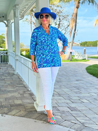 FANTASIA BLUE TUNIC LULU-B
