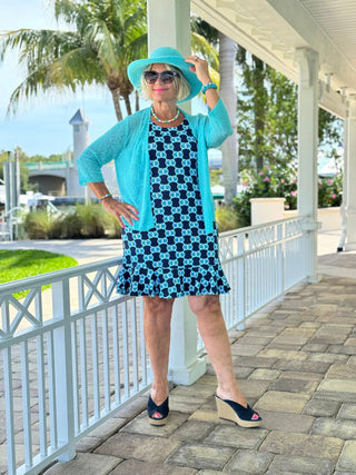 BLUE MEDALLION  HALTER RUFFLE LULU-B