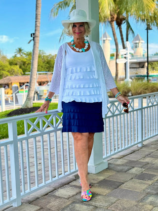 NAVY CHA CHA SKORT LULU-B