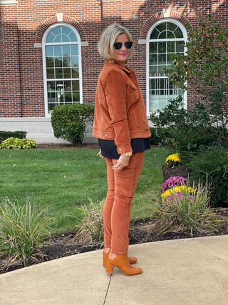 LULU-B  COPPER VELOUR JACKET LULU-B