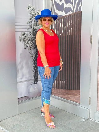 LULU-B CRIMSON SPANK TANK LULU-B