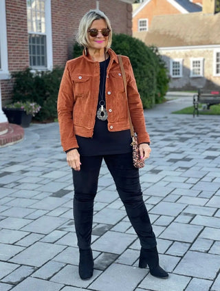 LULU-B  COPPER VELOUR JACKET LULU-B