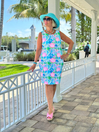 SEASHELL BEACH  SHIFT DRESS - Cathys Place